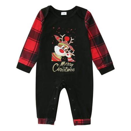 

Xutthjh Christmas Pjs Letter Plaid Printed Long Sleeve T-Shirt Top And Pants Xmas Sleepwear Holiday Pajamas Outfit