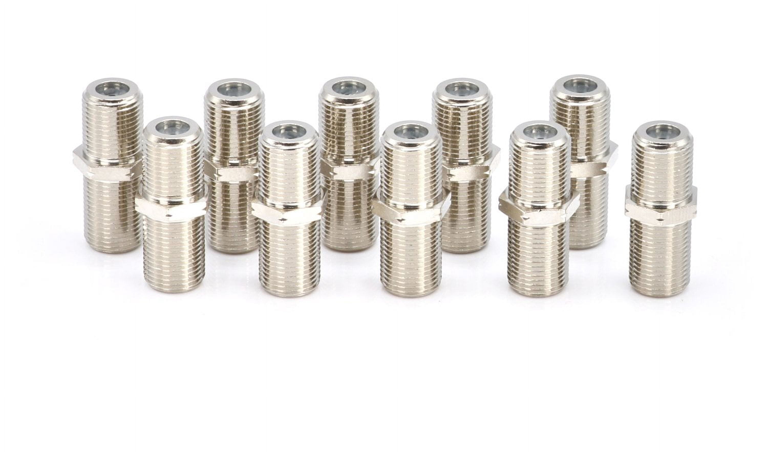 THE CIMPLE CO - Coaxial Cable Extension Adapter - 4 Pack - Satellite Cable TV Compatible F-Pin