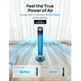 thumbnail image 5 of DREO Tower Fan for Bedroom, 42 inch Bladeless Fan, 90° Oscillating Fan, Quiet Floor Fan with Remote, LED, 6 Speeds 4 Modes, 12H Timer, Standing Fans for Home Living Room Office, 5 of 9