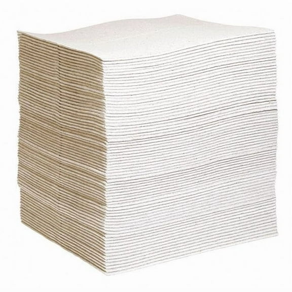 Spilltech Sorbent Pad, 27 gal, 15 in x 19 in, Universal, Gray, Cellulose GPC75H