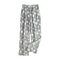 thumbnail image 2 of HLKJKLS Sweatpants Women Fashion Fuzzy Pajama Pants Winter Fleece Bottoms Elastic Waist Wide Leg Pockets Polyester Gray S-Xxl, 2 of 8