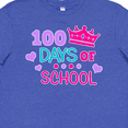 thumbnail image 4 of Inktastic 100 Days of School in Pink and Purple with Crown Youth T-Shirt, 4 of 5