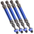 thumbnail image 2 of HELIAHOO 4Pcs RC Car Drive Shaft Metal Front Rear CVD Driving Shaft RC Transmission Axle Compatible with Traxxas Slash 4X4 1/10 RC Car (Dark Blue) Model Car Accessories UA2457-3315, 2 of 9