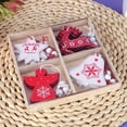 thumbnail image 1 of Decoración navidea, adornos navideos de materiales de madera de madera, adornos navideos duraderos para fiestas en el hogar, pequeos adornos navideos para colgar en el LYUMO Decoración navidea, 1 of 6