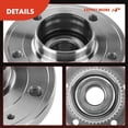 thumbnail image 5 of A-Premium 2 x Rear Wheel Hub Assembly with ABS Ring Compatible with Volvo 850 1993-1997, S70 1998-2000, C70 1998-2004, V70 1998-2000, 5 of 9
