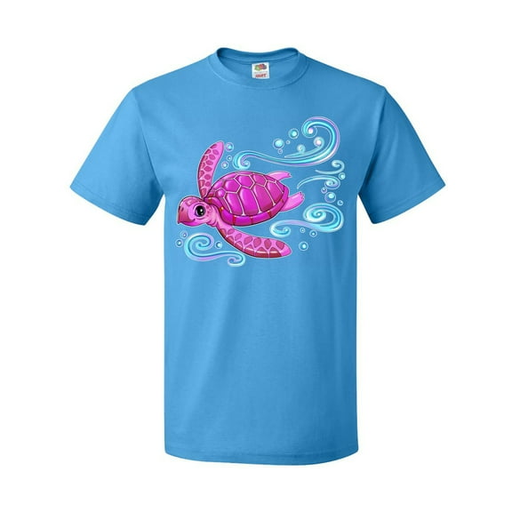 Inktastic Cute Pink Sea Turtle T-Shirt