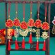thumbnail image 2 of Adornos colgantes con borlas rojas para Año Nuevo chino, colgantes de la suerte Fu para el hogar, la oficina, el coche, los árboles y el Festival de Primavera., 2 of 8