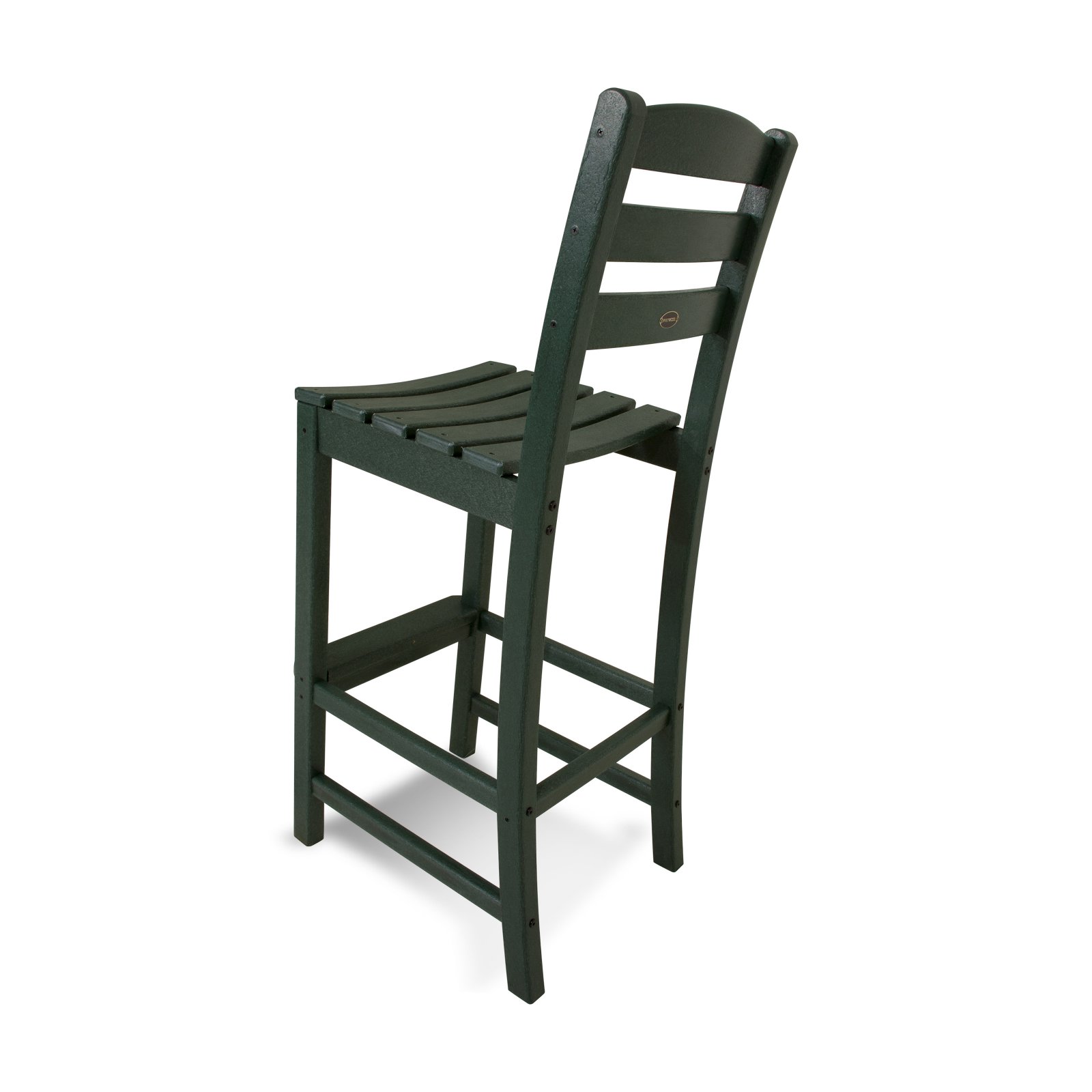 Polywood La Casa Cafe Outdoor Bar Chair in Green - image 3 of 4