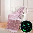 thumbnail image 6 of Hiroekza Fleece Blanket in the Dark Blanket for Unique Birthday Gifts for Girls Boys Teens Soft Cozy Warm Fuzzy Cute Throw Blanket All Seasons Glowing Blankets Throw Blanket for Couch, 6 of 7