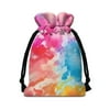 NYZNIA Tie Dye Drawstring Gift Bags for Wedding Candy Jewelry Pouches Sundries Storage Bag