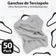 thumbnail image 3 of 50 Ganchos para Ropa de Terciopelo, Gancho Dorado Giratorio de 360 Grados, Adecuado para Todo Tipo de Ropa, Antideslizante (Negro), 3 of 20