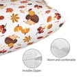 thumbnail image 3 of Balery Autumn Maple Leaf with Hedgehog Funda de Cojín Estampada, Regalos para Mujeres, Regalos de Amor para Ella, Regalos para Novia o Esposa, Funda de Almohada-14"x20", 3 of 6