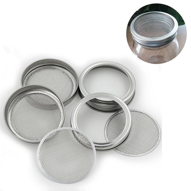 6 piezas de cubierta de brote de malla de acero inoxidable - filtro + anillo de brote Xemadio 2035814