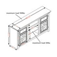 thumbnail image 2 of DEALTOPS Farmhouse TV Stand with Spacious Cabinets, Console Table with Adjustable Shelves for TVs Up to 65'', Antique Gray, 2 of 8