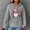 aa03_Gray, variant on Hilzaten Womens Drop Shoulder Sweatshirt Long Sleeve Pullover Kangaroo Pocket Hooded Graphic Sweatshirt for Women