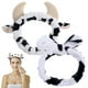 thumbnail image 3 of 2 diademas con estampado de vaca, lazos para el rostro, para spa y maquillaje, 3 of 7