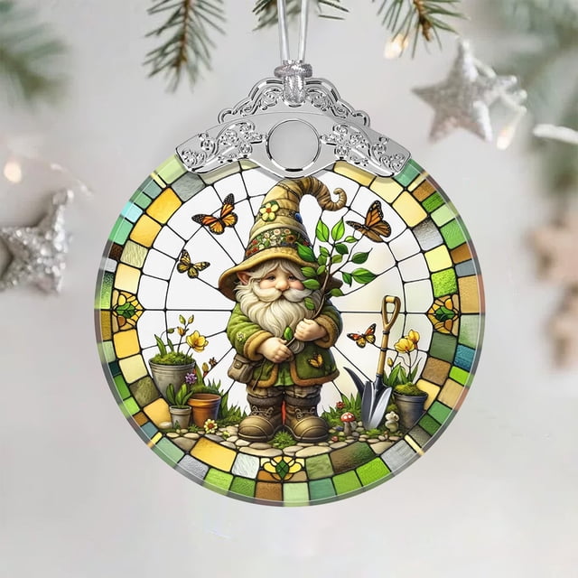 xihome Adorno navideño acrlico para rbol de Navidad, colgante, decoracin festiva, juego de 1