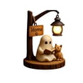 thumbnail image 2 of Cute Ghost Reading Lamp, Under Tree Spooky Cute Night Light, Book Lover Desktop Halloween Ornament, Lamp for Bedroom Desk Halloween Home Decor, 2 of 7