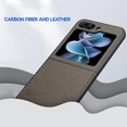 thumbnail image 4 of For Samsung Galaxy Z Flip5 Ultra-thin Plain Skin Leather Phone Case, 4 of 5