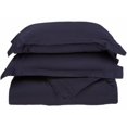 thumbnail image 1 of 530 Thread Count Egyptian Cotton King/ California King Duvet Cover Set Solid  Navy Blue, 1 of 1
