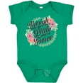 thumbnail image 3 of Inktastic Though She Be but Little She is Fierce with Flower Circle Illustration Girls Baby Bodysuit, 3 of 5