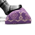 thumbnail image 5 of Purple Foot Rest, Retro Patterns Abstract Psychedelic Motifs Geometrical Shapes, Non-Slip Backing Adjustable Ergonomic Memory Foam Leg Support for Office, Violet Blush, by Ambesonne, 5 of 5