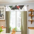 thumbnail image 5 of Coolnut Abstrat Marble Geometry Valance Curtains for Kitchen or Bathroom, 54x18in Valances Window Treatment Rod Pocket Drape Light Filtering Living Room Bedroom Decor, 5 of 6