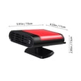 thumbnail image 2 of Portable Car Heater 12V 200W Heater For Car Auto Car Heaters Car Windshield Thawing And Demisting Device 2 In 1 Fast Heating & Chill Reduction., 2 of 5