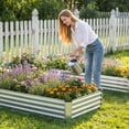thumbnail image 6 of LIFERECORD Galvanized Raised Garden Bed, 94"L X 47"W X 11"H, Elevated Reinforced Large Metal Planter Box for Vegetable Flower Herb Outdoors, Rectangle, 6 of 8