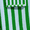 Green, variant on Beautiful by Drew Barrymore 6-Piece Stripe Hem Bath Towel Set, Soft 100% Cotton, Green