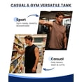 thumbnail image 6 of Leidass Men Vintage Washed Sleeveless Tank Top Soft Cotton Round Neck Loose Fit Retro Casual Vest For Summer Daily Gym Beach Outdoor Street Wear Black XL, 6 of 9