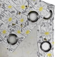 thumbnail image 4 of Ambesonne Yellow Grommet Curtain, Bees Chamomile Meadow, 50" x 84", Grey Yellow White, 4 of 6