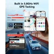 REDTIGER 4K HDR Dash Cam Front and Rear, STARVIS 2 Sensor, Dash Camera with 5.8GHz WiFi GPS, 3.18 Touchscreen, Voice Control, Free 128G Card, WDR, APP Control, 24H Parking Mode