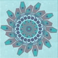 thumbnail image 1 of Ahgly Company Machine Washable Indoor Square Transitional Blue Koi Blue Area Rugs, 4' Square, 1 of 7