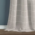 thumbnail image 6 of Lush Decor Farmhouse Textured Back Tab/Rod Pocket Sheer Window Curtain Panels White 38x84 Set, 6 of 11