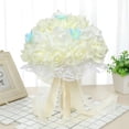 thumbnail image 5 of Artificial Rose Flower Heads, Real Looking Creamy Yellow Foam Fake Roses for DIY Wedding Baby Shower Centerpieces Arrangements Party Tables Home Decorations (Cream Yellow, Stemless), 5 of 5