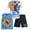 Basketball, variant on Quad Seven Boys Short Set - 3 Piece Athletic Shirt Boys Basketball Jersey and Gym Shorts Active Set