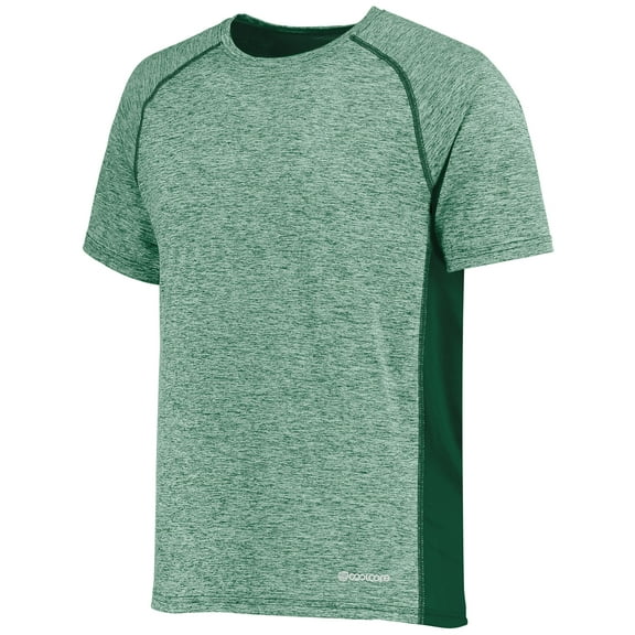 Holloway Sportswear L Boys Electrify Coolcore® Tee Dark Green Heather 222671