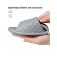 thumbnail image 5 of Gustave Foldable Travel Slippers Shower Shoes for Women Men, Lightweight Quick-Dry Non-Slip Pool House Slides Sandals for Indoor Outdoor Beach Bathroom - Gray, 5 of 7