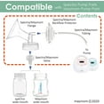 thumbnail image 3 of Maymom 24 mm Flanges, Duckbill Valves, Tubes, Backflow Protectors Compatible with Spectra S1 S2 9 Plus Breastpump. Replacement Pump Parts for Spectra Pump Accessories, 3 of 5