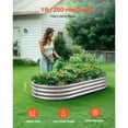 thumbnail image 2 of KFFKFF Metal Raised Garden Bed, 6 x 3 x 1 ft Outdoor Galvanized Planter Box, Open Base Design, Spacious Planter for Vegetables, Flowers, Herbs, and Succulents, Galvanized Finish, 2 of 9