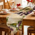 thumbnail image 2 of Red Wine Table Runner Linen Burlap Table Runner 48 Inches Long Grapes Rustic Bottles Farmhouse Italian Manor Dresser Scarves for Kitchen Island Coffee Dining Room Party Holiday Decoration 13"x48", 2 of 8