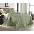 thumbnail image 2 of Chezmoi Collection Kingston 3-Piece Oversized Bedspread Coverlet Set (King, Sage), 2 of 6