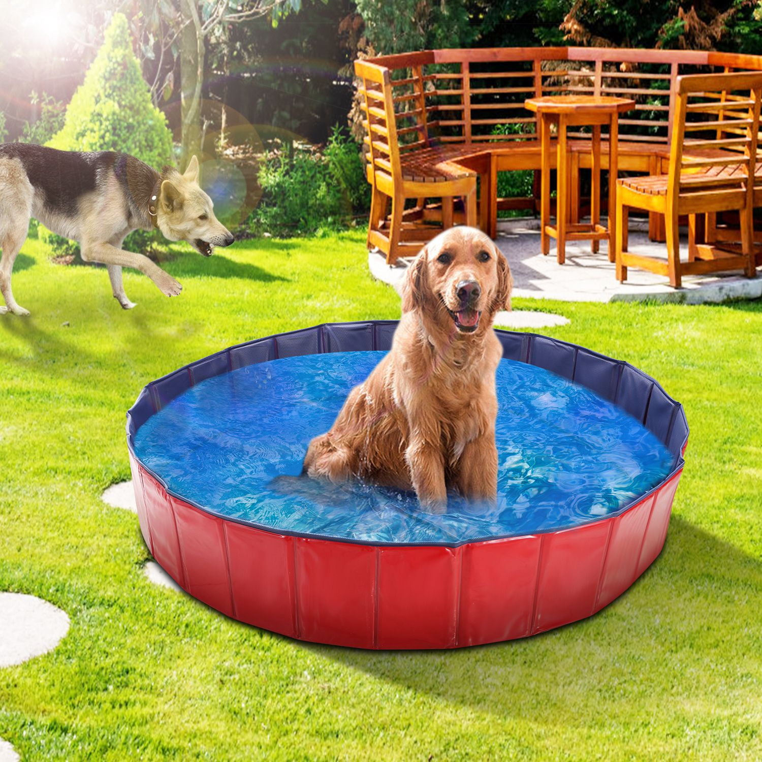 iMounTEK Outdoor [63 INCH] Foldable/Portable [Collapsible] Large Dog