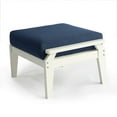 thumbnail image 3 of Aspen Ottoman with Navy Cushion-White Frame, 3 of 5