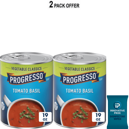 Progresso Tomato Basil Soup, Vegetable Classics Canned Soup, Gluten Free, 19 oz