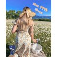 thumbnail image 5 of Sun Visors for Women Wide Brim Straw Hat Ponytail Open Top Packable Sun Hat Women Foldable Beach Hats for Women Summer Travel UV Protection, 5 of 9