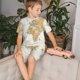 thumbnail image 4 of Fotbe World Map 1 Pijama Estampada de 2 Piezas para Niños – Ropa de Dormir de Manga Corta Cómoda para Niños y Niñas, Camiseta y Shorts de Algodón-3X-Large, 4 of 6