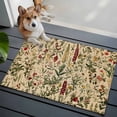 thumbnail image 3 of 2x3 Ft Entryway Area Rug, Rustic Botanical Kitchen Rug Runner Washable Floor Mat, Vintage Floral Wildflower Non Slip Indoor Door Mat Throw Carpet for Bathroom Living Room Bedroom, 3 of 8