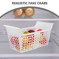 thumbnail image 3 of LOLIPPYY Basket Extendable for Storage Freezer Basket Plastic White Food Organization Kitchen 1Set, 3 of 8